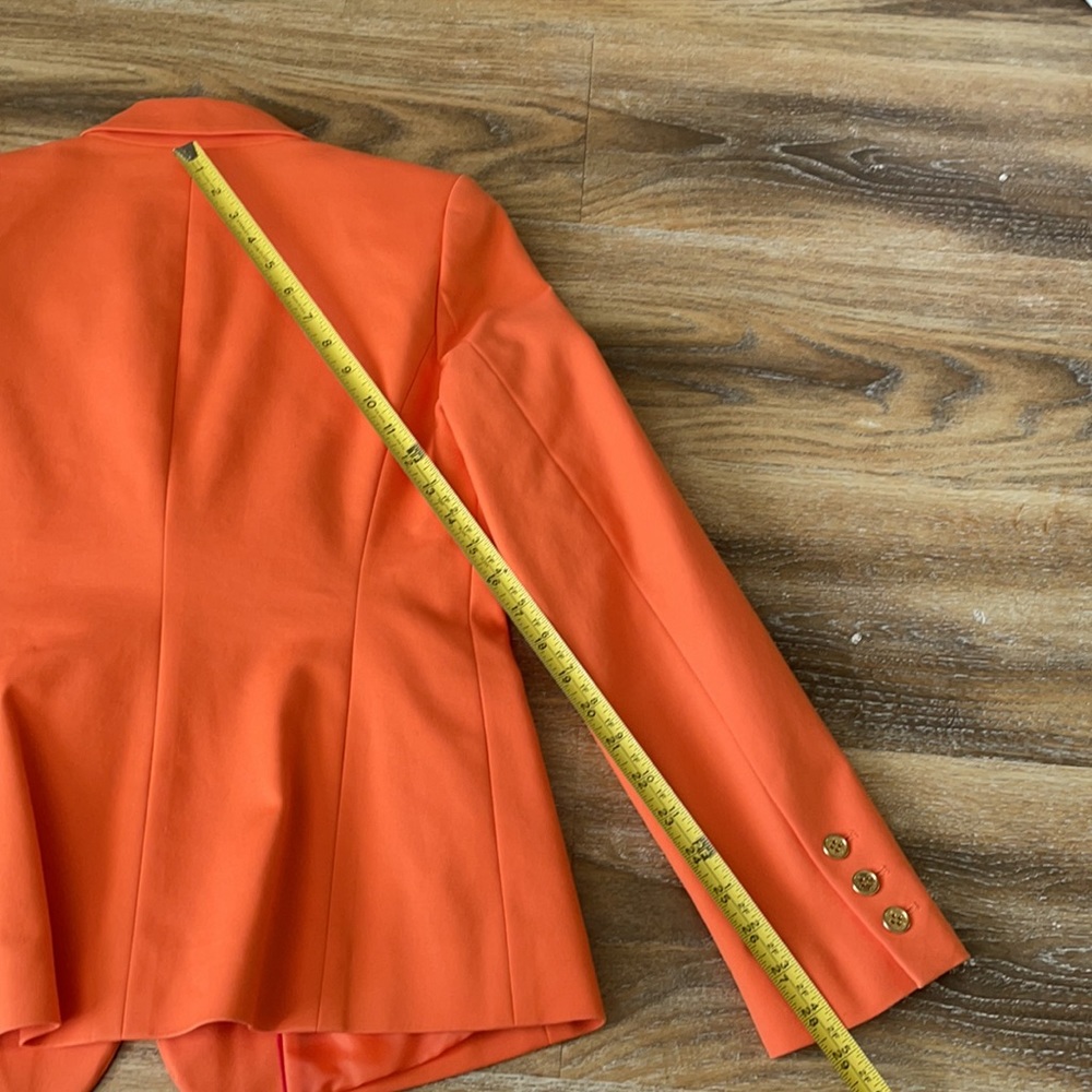 Vince Camuto Orange Tangerine Single Button Blazer - Picture 13 of 14